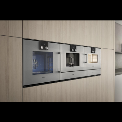 Gaggenau BSP270111, Serie 200, Dampfbackofen, 60 x 45 cm, T&uuml;ranschlag: Rechts, Gaggenau Metallic